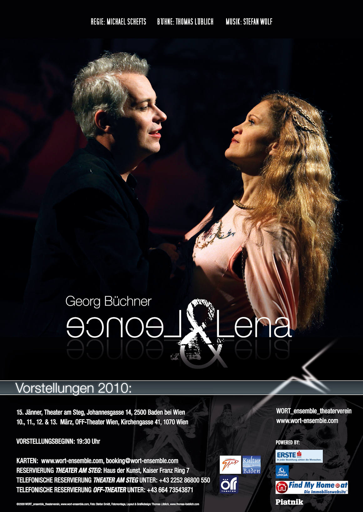Das Aushangplakat zu Georg Büchners "Leonce & Lena"
