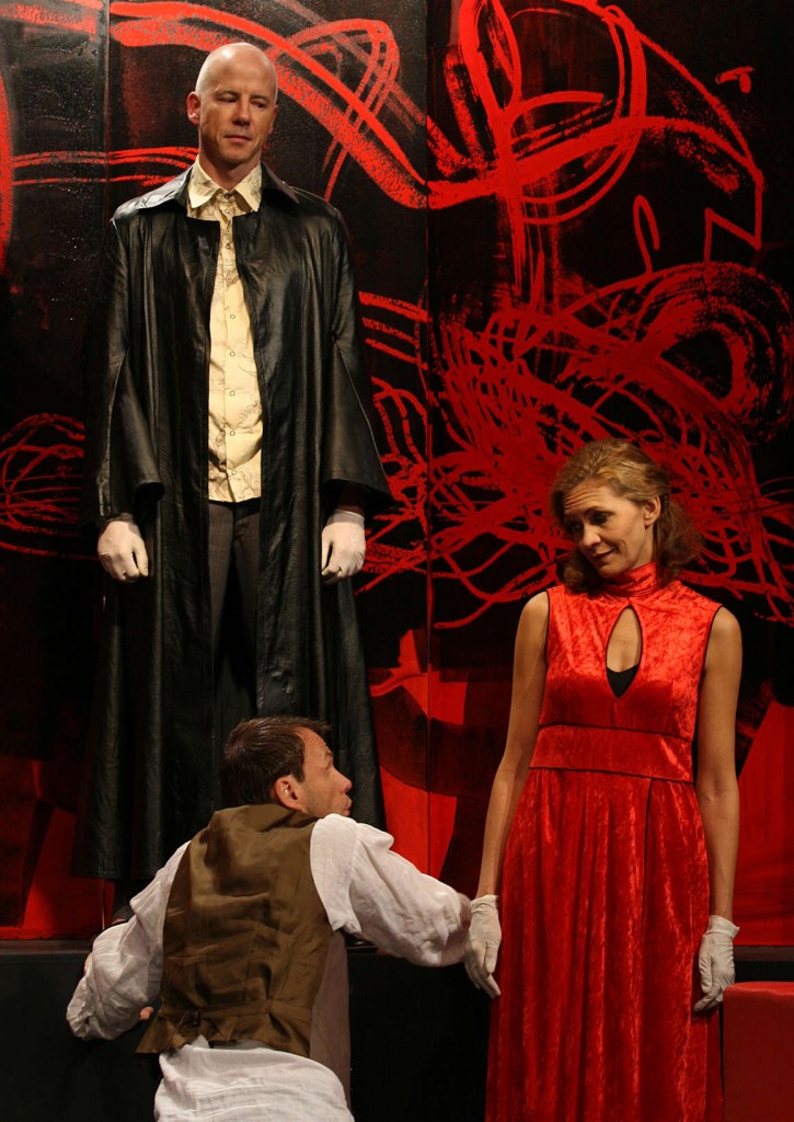 WORT_ensemble 2008: Martin Schlager, Oliver Baier & Dina Kabele in "Der Proceß"